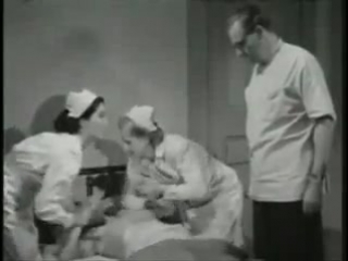 two nurses keep a girl